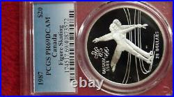 1987 Canada Figure Skating Championship. 925 Silver 34 grams $20 NGC PF69