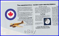 1990-1994 CANADA AGE OF AVIATION SET 10 COIN STERLING SILVER CAMEO With24K GOLD