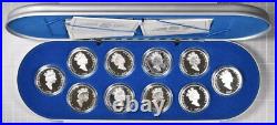 1990-94 Canada $20 Sterling Silver 10 Coin Set Aviation Series 1