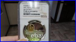 1991 canada aviation gold plated silver $20 silver dart plane aircraft NGC PF69