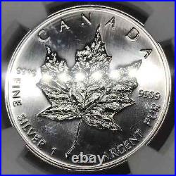 1997 CANADA Silver Maple Leaf $5 NGC MS68