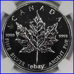 1997 Canada 1 oz Silver Maple Leaf $5 Coin NGC MS-68