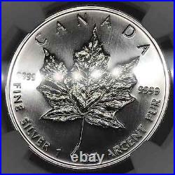 1997 Canada 1 oz Silver Maple Leaf $5 Coin NGC MS-69