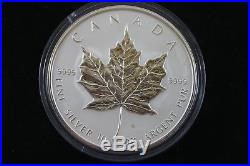1998 CANADA $50 -10 oz. 99.99% 10th anniversary Silver Maple Leaf Silver COA