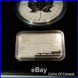 1998 Canada $50 Silver Coin 10 oz Pure Silver 10th Ann Maple Leaf #coinsofcanada