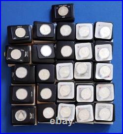 1 Dollar 1971 thru 1996 Canada 26 Coin Silver Lot, 11.6 oz ASW 1 Dollar 1971 thru 1996 Canada 26 Coin Silver Lot, 11.6 oz ASW