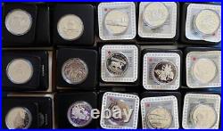 1 Dollar 1971 thru 1996 Canada 26 Coin Silver Lot, 11.6 oz ASW 1 Dollar 1971 thru 1996 Canada 26 Coin Silver Lot, 11.6 oz ASW