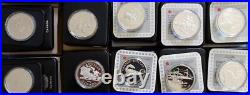 1 Dollar 1971 thru 1996 Canada 26 Coin Silver Lot, 11.6 oz ASW 1 Dollar 1971 thru 1996 Canada 26 Coin Silver Lot, 11.6 oz ASW
