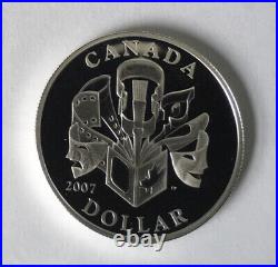 $1 Dollar Canada 2007 DCAM. 925 SILVER Proof Celebration of Arts Low Mintage