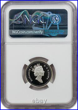 2000 Canada Silver 5 Cents French-canadian Ngc Pf69 Ultra Cameo Only 1 Higher