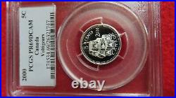 2000 Canada Voltigeurs Silver 5 Cents Pcgs Pr69 2nd Finest Registry