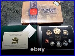 2002 Canada Queens Golden Jubilee Proof Coin Set Silver & 24K Gold plated