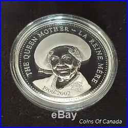 2002 Canada Silver Dollar QUEEN MOTHER In Original RCM Box + COA #coinsofcanada