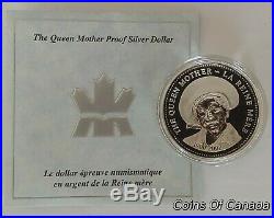 2002 Canada Silver Dollar QUEEN MOTHER In Original RCM Box + COA #coinsofcanada