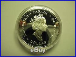 2002 Proof $1 Queen Mother Elizabeth. 925 Silver Dollar Canada