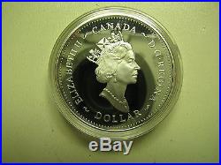 2002 Proof $1 Queen Mother Elizabeth. 925 Silver Dollar Canada