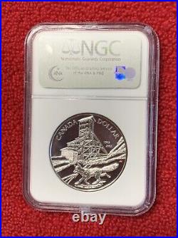 2003 Canada $1 Cobalt Silver Centennial Silver NGC MS 69