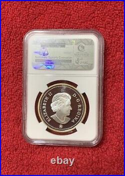 2008 Canada $1 RCM 100th Anniversary Gilt Silver NGC PF 69 UC