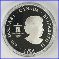 2009 Canada $250 Fine Silver 1 Kilo Olympic Winter Games Surviving the Flood COA