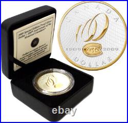 2009 Canada Proof Silver Dollar 100th Anniversary Montreal Canadiens