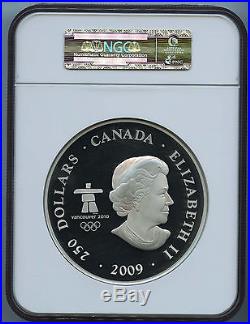 2009 Canada Silver Kilo $250 Modern Olympics NGC PF69 Ultra Cameo HUGE HOLDER