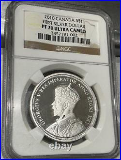 2010 Canada First Silver Dollar PF 70 ULTRA CAMEO NGC