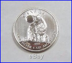 2011 CANADA Timber Wolf Wildlife Series $5 1 oz. 9999 SILVER Coin UNCIRCULATED