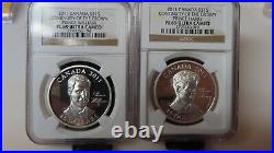 2011 Canada 30g Silver Proof Continuity Crown Prince Harry & William NGC PL 69