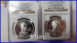 2011 Canada 30g Silver Proof Continuity Crown Prince Harry & William NGC PL 69