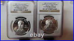 2011 Canada 30g Silver Proof Continuity Crown Prince Harry & William NGC PL 69