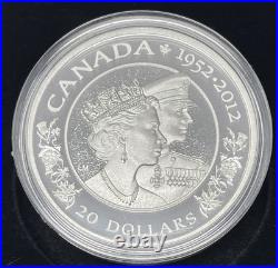 2012 Canada$ 20 Fine Silver 1oz Queens's Diamond Jubilee 3 Coin Set #46-01A