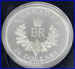 2012 Canada$ 20 Fine Silver 1oz Queens's Diamond Jubilee 3 Coin Set #46-01A