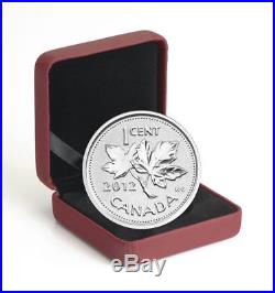 2012 Canada Farewell To the Penny 1 cent 5oz Fine Silver Proof Coin