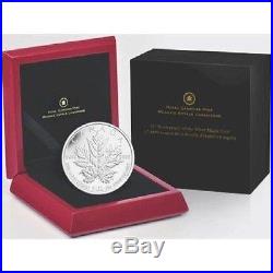 2013 Canada $50 25th Anniversary 5oz Silver Maple Leaf Fine Silver Coin RARE