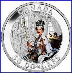 2013 Canada 5 Ounce Fine Silver Coin 60th Anniversary Queen