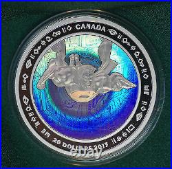 2013 Canada Superman Metropolis Achromatic Hologram $20 pure silver