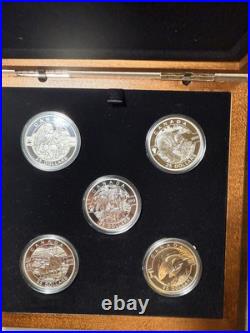 2013 Fine silver 1 oz Canada $25 O Canada 5 Coin Set Box COA OGP
