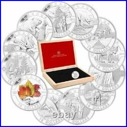 2013 O Canada Series $10 Fine Silver Complete 12-Coin Set