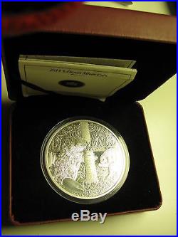 2013 Proof $50 5 oz. 9999 silver Beaver Canada fifty dollars