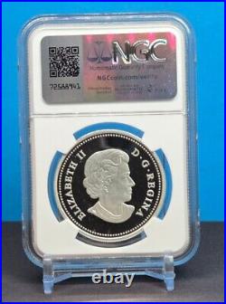 2014 CANADA $20 1oz MAJESTIC MAPLE LEAVES /w COLOR NGC PF69 UC 999 SILVER COIN