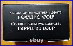 2014 Canada $20 Howling Wolf & Story of the Northern Lights Hologram 1 Oz Silver