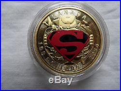 2014 Canada Iconic Superman 4 Coin Set-(1) 14 Karat Gold (3) Silver Comic Book