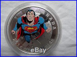2014 Canada Iconic Superman 4 Coin Set-(1) 14 Karat Gold (3) Silver Comic Book