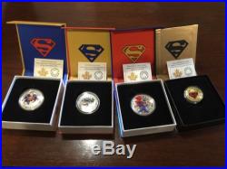 2014 Canada Superman Gold & Silver Limited Edition Complete Set (4 coins)