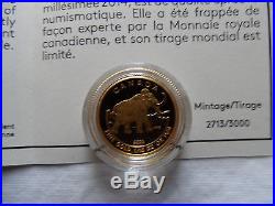 2014 Canada The Woolly Mammoth $5 Gold Coin & $20 1oz Silver Prehistoric Animal