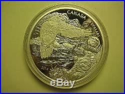 2014 Proof $50 5 oz. 9999 Silver Maple Leaf Legend Spirit Bear SML Canada fifty