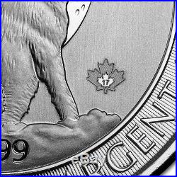 2015 2017 3/4 oz (2.25 oz) Canadian Silver Howling Wolves Coin Complete Set BU