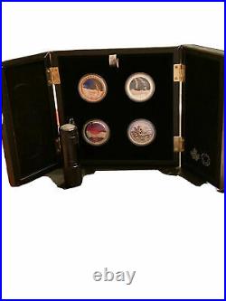 2015-2017 Canada Weather Phenomenon $20 x 4 Coins Silver Proof Set Withdisplay Box