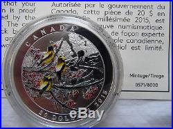 2015-2017 Canada Weather Phenomenon 4 Coin Set With Case-$20 Fine Silver Coins