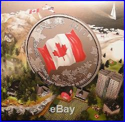 2015 $25 Dollar. 9999 Fine Silver'Canada Flag' Commemmorative coin